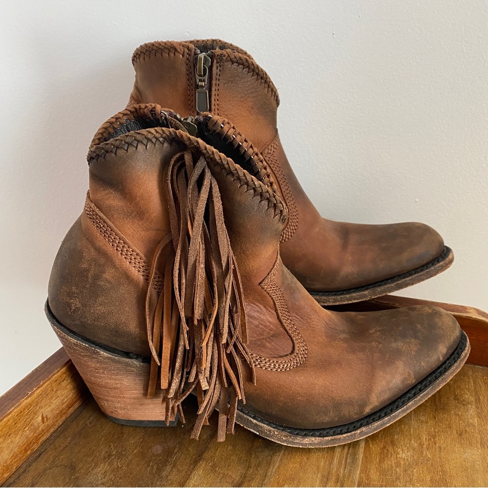 LIBERTY BLACK Western Cowboy Boots VEGAS FAGGIO - Brown - ROUND TOE 8.5 Ankle
